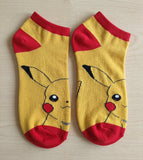 Socks - Pokemon - Pikachu Face Yellow Red Ankle Socks (1 Pair)