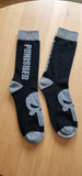 Socks - Marvel - Punisher Skull Logo Black Text Crew Socks (1 Pair)
