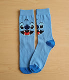 Socks - Disney - Stitch Big Smile Blue Crew Socks (1 Pair)