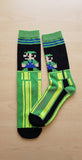 Socks - Super Mario - Luigi Pixel Green Pipe Crew Socks (1 Pair)