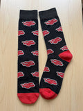Socks - Naruto - Akatsuki Clouds Pattern Red Crew Socks (1 Pair)