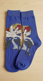 Socks - Naruto - Gaara Dynamic Pose Blue Crew Socks (1 Pair)
