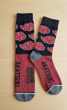 Socks - Naruto - Akatsuki Clouds Red Black Crew Socks (1 Pair)