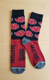 Socks - Naruto - Akatsuki Clouds Red Black Crew Socks (1 Pair)