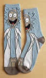 Socks - Rick and Morty - Rick Sanchez Surprised Blue Crew Socks (1 Pair)