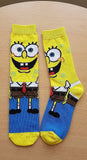 Socks - SpongeBob - SpongeBob Full Body Yellow Blue Crew Socks (1 Pair)