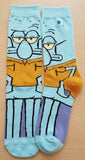 Socks - SpongeBob - Squidward Tentacles Full Body Teal Crew Socks (1 Pair)