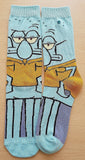 Socks - SpongeBob - Squidward Tentacles Full Body Teal Crew Socks (1 Pair)