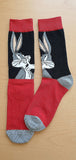 Socks - Looney Tunes - Bugs Bunny Red Black Crew Socks (1 Pair)