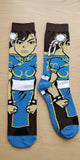Socks - Street Fighter - Chun-Li Classic Blue Outfit Crew Socks (1 Pair)